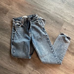 Abercrombie high rise mom jeans